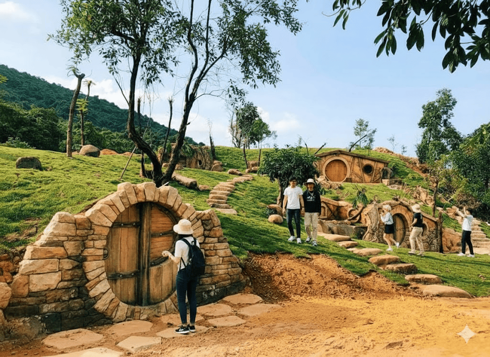 Bach Ma's "Hobbit Village" represents a unique eco-tourism development that blends fantasy architecture with sustainable forest living